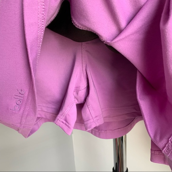 Bolle Purple & Black Pleated Athletic Skort - Picture 5 of 7